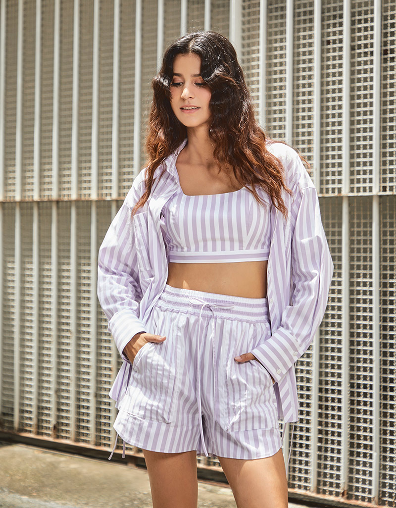 Purple Short Stack RAKU – Purple Cotton Staple Shorts PN-8250128 – Shakastyles.com | Shaka ...